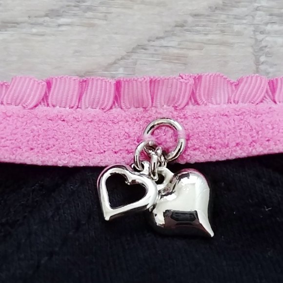 NWT New 2 Pairs Fruit of the Loom Black Lace Thong with Pink Accent Size 6 - Picture 3 of 3